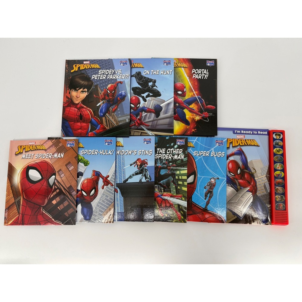 Marvel Spider-Man Me Reader Book Set Multicolor Superhero Learning Sound Book
